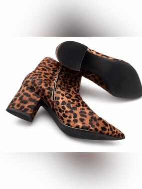 Marc Fisher LTD Leopard Print Ankle Boots 🐆